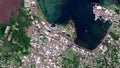 Earth zoom in from space to Apia, Samoa in Town Clock Tower