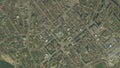 Earth zoom in from space to Bila Tserkva, Ukraine