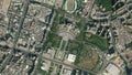 Earth zoom in from space to Dongguan, China in Central Square