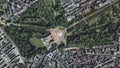 Earth zoom in from space to London, United Kingdom in Buckingham Palace