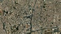 Earth zoom in from space to Sanaa, Yemen in Tahrir Square