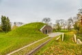 Part of Historical Dutch defense line, Nieuwe Hollandse Waterlinie, Royalty Free Stock Photo