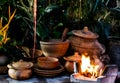 Earthen kitchen Royalty Free Stock Photo