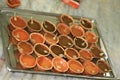 Earthen lamps ready to be lighted