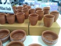 Earthen Pots in Super Market.