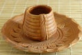 Earthen Pottery Tea Cup and Saucer Royalty Free Stock Photo