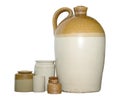 Earthenware Flagon and Pots