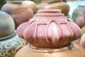 Earthenware handmade old clay pots Royalty Free Stock Photo