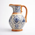 Earthenware Jug With Intriguing Pattern: A Classic Still Life Composition