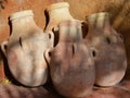 Clay pots in terracota Royalty Free Stock Photo