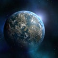 Earthlike planet Royalty Free Stock Photo