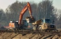 earthmoving machines in action, specialized companies build these machines exclusively for digging and earth moving.