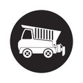 Earthmoving truck icon