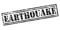 Earthquake black stamp