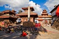 Earthquake damage at Durbar Square, Kathmandu, Nepal Royalty Free Stock Photo