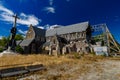 Earthquake-damaged Christchurch Cathedral, New Zealand Royalty Free Stock Photo