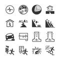 Earthquake and geology icons set 2 Royalty Free Stock Photo