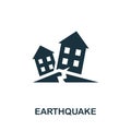 Earthquake icon. Simple element from natural disaster collection. Creative Earthquake icon for web design, templates, infographics