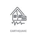 Earthquake icon. Trendy Earthquake logo concept on white backgro