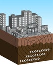 Earthquake illustration