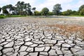 Earthquake - Lake drained by devastating quake, Christchurch, New Zealand