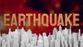 The earthquake is a natural event characterized 3d rendering