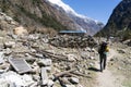 EarthQuake ruins in Nepal Langtang Royalty Free Stock Photo
