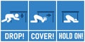 Earthquake safety tips poster