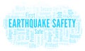 Earthquake Safety word cloud.