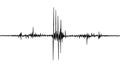 Earthquake sound wave, frequency seismic seismograph, graphic voice lie detector