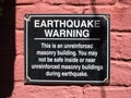 Earthquake warning