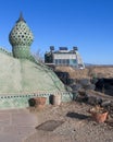 Earthship Biotecture home in the desert