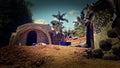 Earthship Puerto Rico Commencing Royalty Free Stock Photo