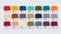 Earthtones Colour Catalog Inspiration Samples in RGB Royalty Free Stock Photo