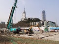 Earthwork activity construction site Royalty Free Stock Photo