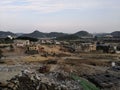 Earthwork construction site,Worksite background