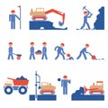 Earthwork and Road Construction Icons