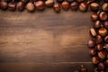 Earthy Chestnut background. Generate Ai