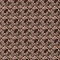 Earthy colours Victorian antique geometric seamless pattern in variegated brown tones. Modern vintage geo woven textile