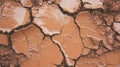 Earthy mud wall texture with cracks and thick layer for background design Royalty Free Stock Photo