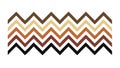 Earthy Tone Zigzag Chevron Pattern Seamless Design, vector design Generative AI Royalty Free Stock Photo