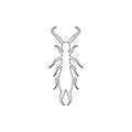 earwig icon. Element of insect for mobile concept and web apps icon. Thin line icon for website design and development, app