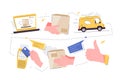 Ease of delivery service process, step by step