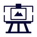 Easel, board, paint board, paint, drawing, drawings, easel icon