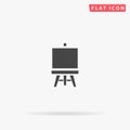 Easel flat vector icon