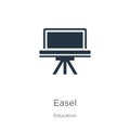 Easel icon vector. Trendy flat easel icon from education collection isolated on white background. Vector illustration can be used