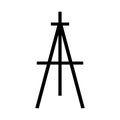 Easel icon on white