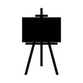 Easel icon on white