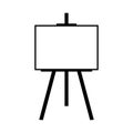 Easel icon on white