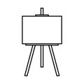 Easel icon on white